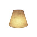 Ver imagem 1 de Arandela Retro Cone Vivare Md-2001 Cúpula em Tecido 25/26x13cm - Bivolt - Rustico Bege - Bivolt