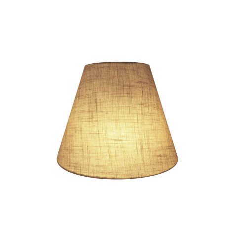 Arandela Retro Cone Vivare Md-2001 Cúpula em Tecido 25/26x13cm - Bivolt - Rustico Bege - Bivolt