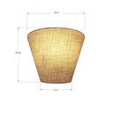 Ver imagem 3 de Arandela Retro Cone Vivare Md-2001 Cúpula em Tecido 25/26x13cm - Bivolt - Rustico Bege - Bivolt
