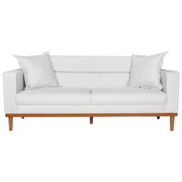 Sofá 2 Lugares Viena Suede - Doce Sonho Móveis Sofá 2 Lugares Sofás Branco - 3