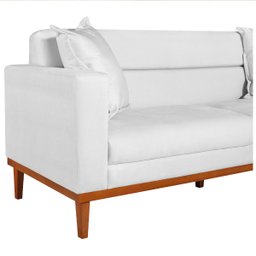 Sofá 2 Lugares Viena Suede - Doce Sonho Móveis Sofá 2 Lugares Sofás Branco - 7