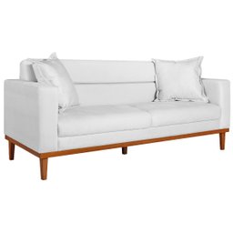 Sofá 2 Lugares Viena Suede - Doce Sonho Móveis Sofá 2 Lugares Sofás Branco - 1