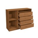 Ver imagem 3 de Cômoda 4 Gavetas 2 Portas:canela