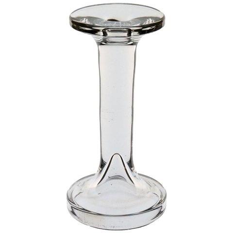 Castiçal Porta Velas Suporte Decorativo Home&co Eco Crystal 17x9x9cm Transparente