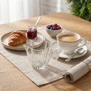 Ver imagem 4 de Jogo 6 Leiteiras Vidro 230ml Butterfly Wolff Servir Caldos Cremes Pequena Cafeteria Hotel Mesa Posta