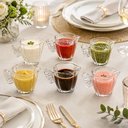 Ver imagem 2 de Jogo 6 Leiteiras Vidro 230ml Butterfly Wolff Servir Caldos Cremes Pequena Cafeteria Hotel Mesa Posta