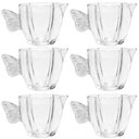 Ver imagem 1 de Jogo 6 Leiteiras Vidro 230ml Butterfly Wolff Servir Caldos Cremes Pequena Cafeteria Hotel Mesa Posta