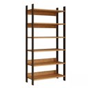 Ver imagem 2 de Estante Industrial Alta 93cm x 32cm x 180cm para Livros ou Decoração com 6 Prateleiras 100% MDF