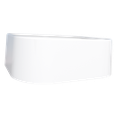 Ver imagem 4 de Cuba Apoio Mármore Sintético Banheiro Duna - Branca