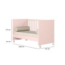 Ver imagem 5 de Berço Mini Cama Dois em Um Doce Sonho Mdf Qmovi: Rosa