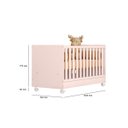 Ver imagem 4 de Berço Mini Cama Dois em Um Doce Sonho Mdf Qmovi: Rosa