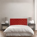 Ver imagem 2 de Cabeceira Painel Capitonê Casal 1,40m Jade Suede - Pallazio - Vermelho