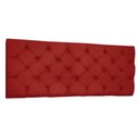 Ver imagem 1 de Cabeceira Painel Capitonê Casal 1,40m Jade Suede - Pallazio - Vermelho
