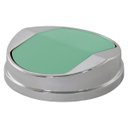 Ver imagem 3 de Lixeira 5 Litros Basculante Prata Cromada Wp Connect - Verde claro