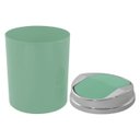 Ver imagem 6 de Lixeira 5 Litros Basculante Prata Cromada Wp Connect - Verde claro