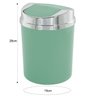 Lixeira 5 Litros Basculante Prata Cromada Wp Connect - Verde claro - 4