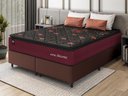 Ver imagem 1 de Conjunto Cama Box c/ Molas Ensacadas Toronto Vermelho Queen 158x198x66