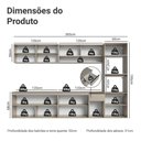Ver imagem 3 de Armário de Cozinha Completa 300 Cm Suspenso Nice Madesa 03 Crema