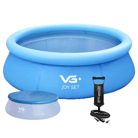 Piscina Inflável Joy Set 2490l Circular 240cm com Capa Bomba Vg Plus