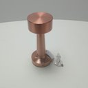 Ver imagem 7 de Luminária de Mesa de Metal Cobre 22x9x9cm Abajur Decoração Iluminação Cabeceira