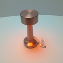 Ver imagem 5 de Luminária de Mesa de Metal Cobre 22x9x9cm Abajur Decoração Iluminação Cabeceira