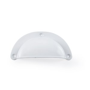 Puxador Concha Colonial Kit com 4 Unidades: Branco