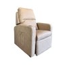 Poltrona Papai com Porta Copo Reclinável Massageador Courino:palha - 2