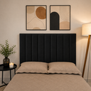 Ver imagem 2 de Cabeceira Estofada Autocolante Painel Grande para Camas de Casal - 90x144cm