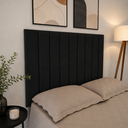 Ver imagem 1 de Cabeceira Estofada Autocolante Painel Grande para Camas de Casal - 90x144cm