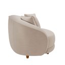 Ver imagem 7 de Kit 2 Poltronas Decorativa para Sala Pés Madeira Kaly M22 Veludo Bege - Mpozenato