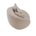 Ver imagem 6 de Kit 2 Poltronas Decorativa para Sala Pés Madeira Kaly M22 Veludo Bege - Mpozenato