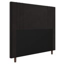 Ver imagem 1 de Cabeceira Cama Box Solteiro Ferrara 90cm Suede Marrom - Desk Design