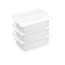 Ver imagem 3 de Kit 3 Caixas para Cozinha Empilháveis 10l Branco