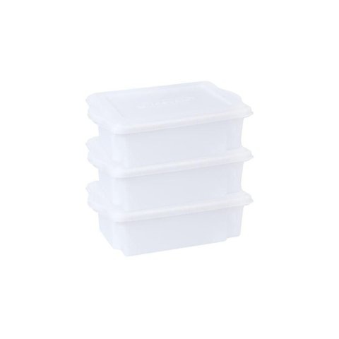 Kit 3 Caixas para Cozinha Empilháveis 10l Branco