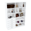 Ver imagem 1 de MÓDULO CLOSET 2,00A COM GAVETEIRO M285.B (CLOSET, LOJA) MUNDI MOVEIS