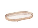 Ver imagem 1 de Bandeja Decorativa Oval Metal Cobre com Espelho 38cm 12253 Mart