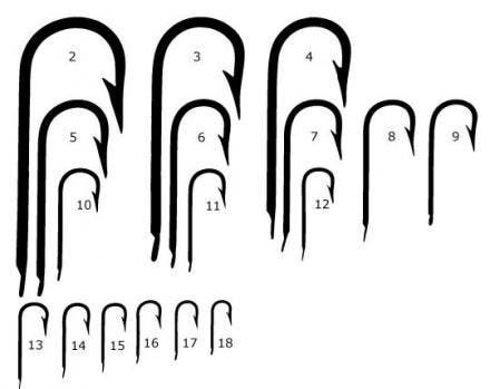 ANZOL NORUEGUES MUSTAD 2369 CARA CERTA - - 11( caixa com 100) - 1