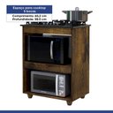 Ver imagem 4 de Balcão para Cooktop 5 Bocas 2 Nichos para Forno Turim Kaiki Móveis