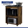 Balcão para Cooktop 5 Bocas 2 Nichos para Forno Turim Kaiki Móveis - 4