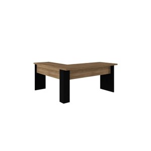 Mesa em L para Escritório C/gavetas Nogal 100% Nacional