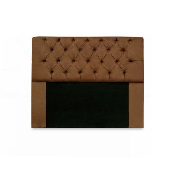 KIT CABECEIRA RIO QUEEN 1,60 MAIS CALCADEIRA VENEZA 1,60 SUEDE MARROM - 2