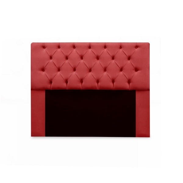 KIT CABECEIRA RIO KING 1,95 MAIS CALCADEIRA VENEZA 1,95 SUEDE VERMELHO - 2