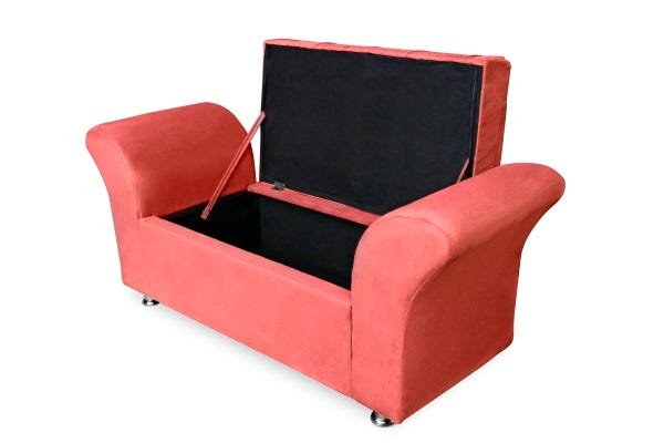 KIT CABECEIRA RIO KING 1,95 MAIS CALCADEIRA VENEZA 1,95 SUEDE VERMELHO - 4