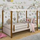 Ver imagem 1 de Cama Casa Eliz Branco/mel C/ Colchão
