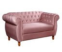 Ver imagem 3 de Sofá Nobreza 2 Lugares Cor:Suede Rosa 280