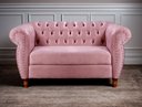 Ver imagem 2 de Sofá Nobreza 2 Lugares Cor:Suede Rosa 280