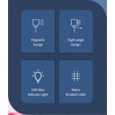 Ver mais imagens de CABO EM L PARA GAMER PONTEIRA MAGNETICA U54 1M - MICRO-USB