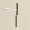 Ver imagem 5 de Guarda Roupa Matisse 210cm em Mdf 100% com Cabideiro Extensivel - Cinamomo/off White Madetec