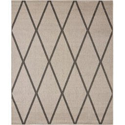 Tapete Sala Quarto Econature Geo 1,50 X 2,00 Bege Chumbo-77 - 1