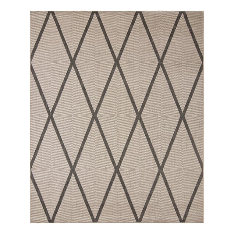 Tapete Sala Quarto Econature Geo 1,50 X 2,00 Bege Chumbo-77